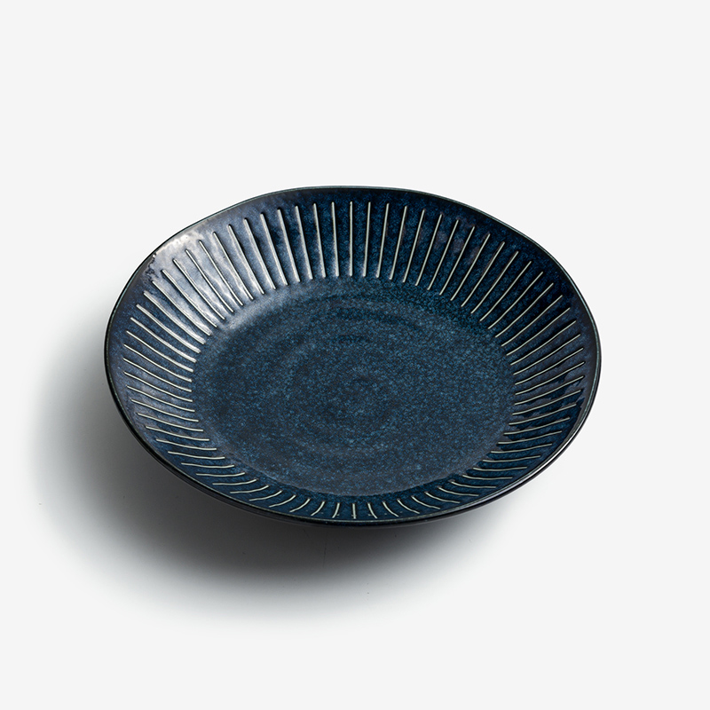 Ice Crack 23cm Ceramic Plate_0