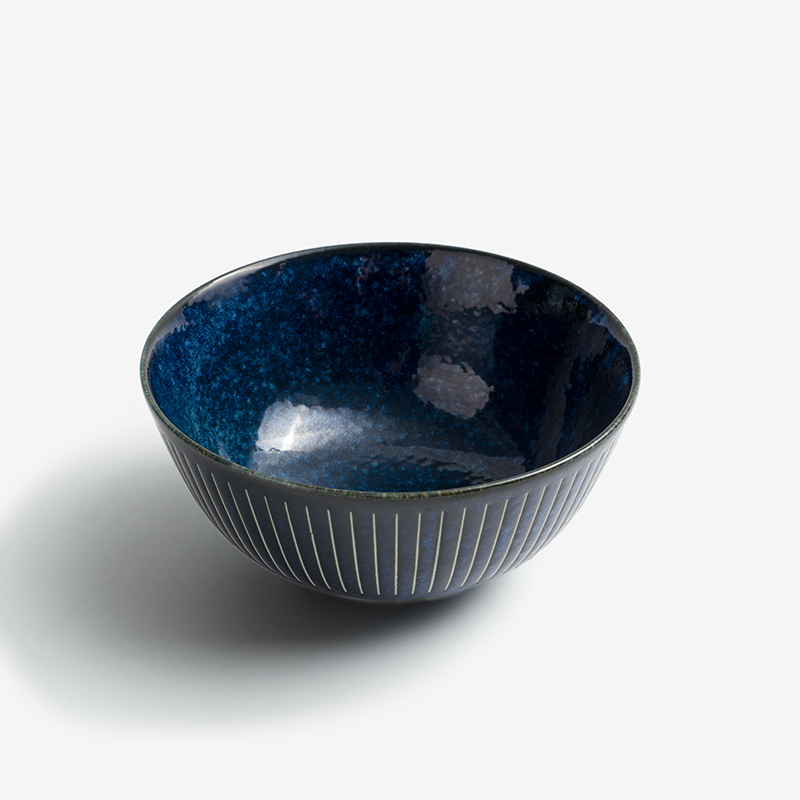 WAGA 深藍線紋 16cm 陶瓷大碗｜單品_0