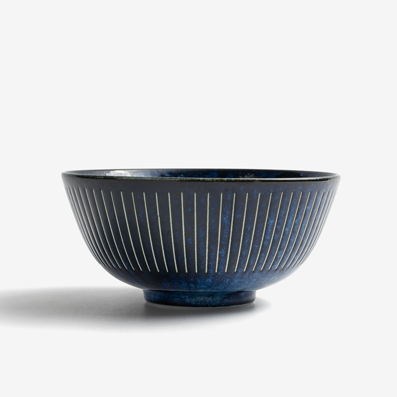 WAGA 深藍線紋 16cm 陶瓷大碗｜單品_1