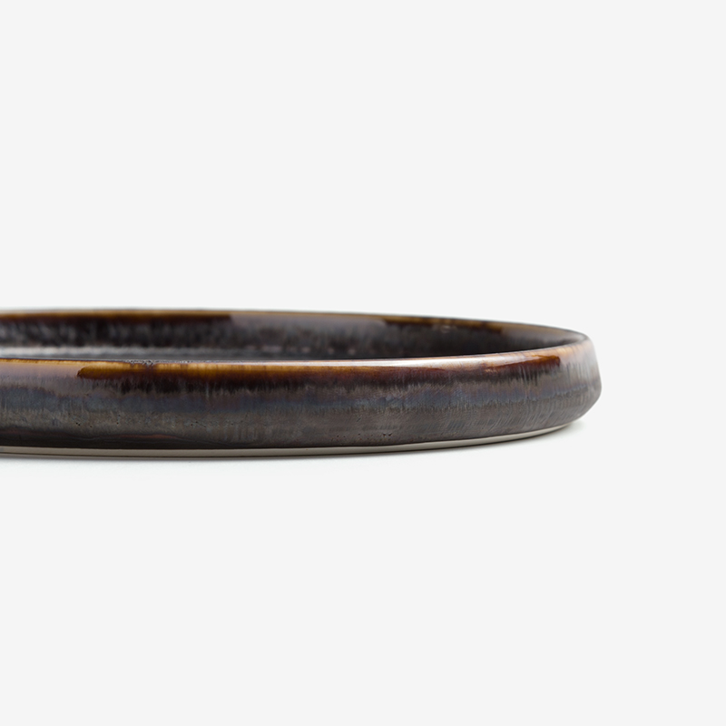 WAGA 日式褐金 21cm 陶瓷平盤｜單品_1