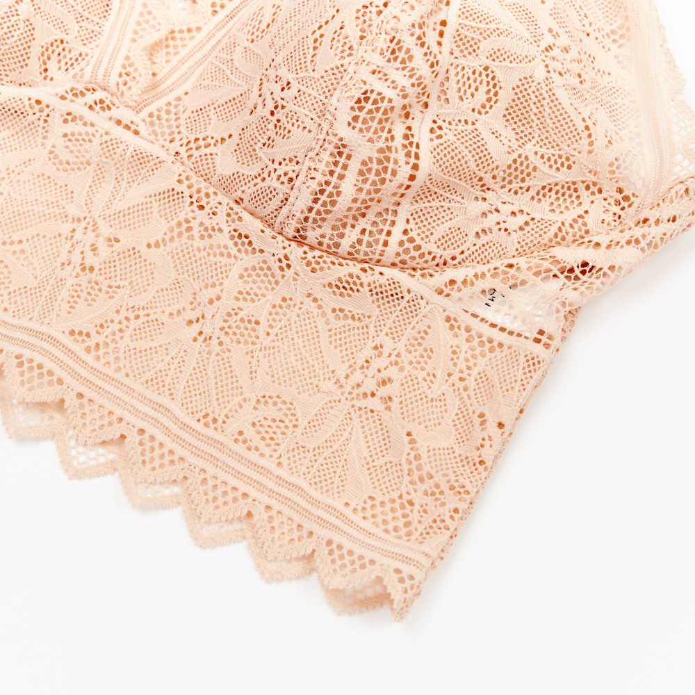 網路獨賣【Chantelle Easy Feel】蕾絲短襯內衣>S-L>粉膚色(94270_01N)【Floral Touch】_5