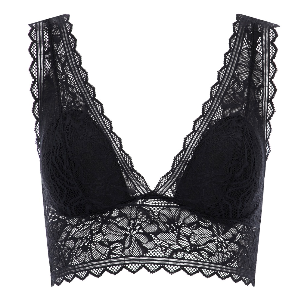網路獨賣【Chantelle Easy Feel】平口內褲>S-L>黑色(94240_011)【Floral Touch】_4