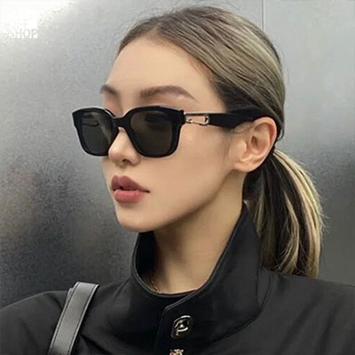 陳偉霆同款回形卡扣太陽眼鏡 潮流小框男女墨鏡_0