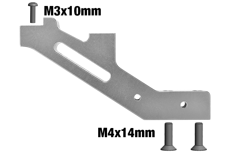 C-00180-670  Chassis Brace - XTR - Front - Aluminum - Titanium - 1 Pc_1