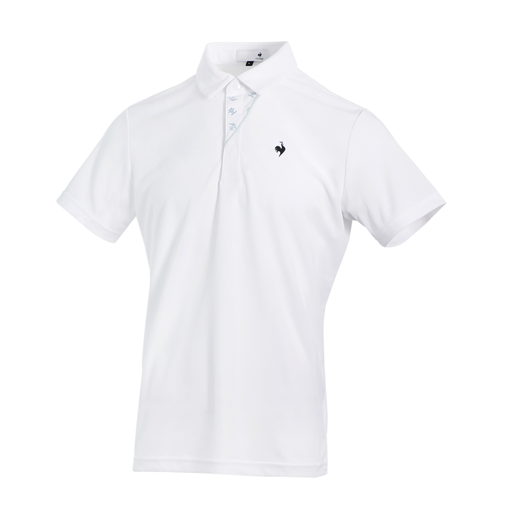 Le Coq Sportif Golf 男款白色吸濕排汗親膚素材短袖polo衫 新光三越 Skm Online