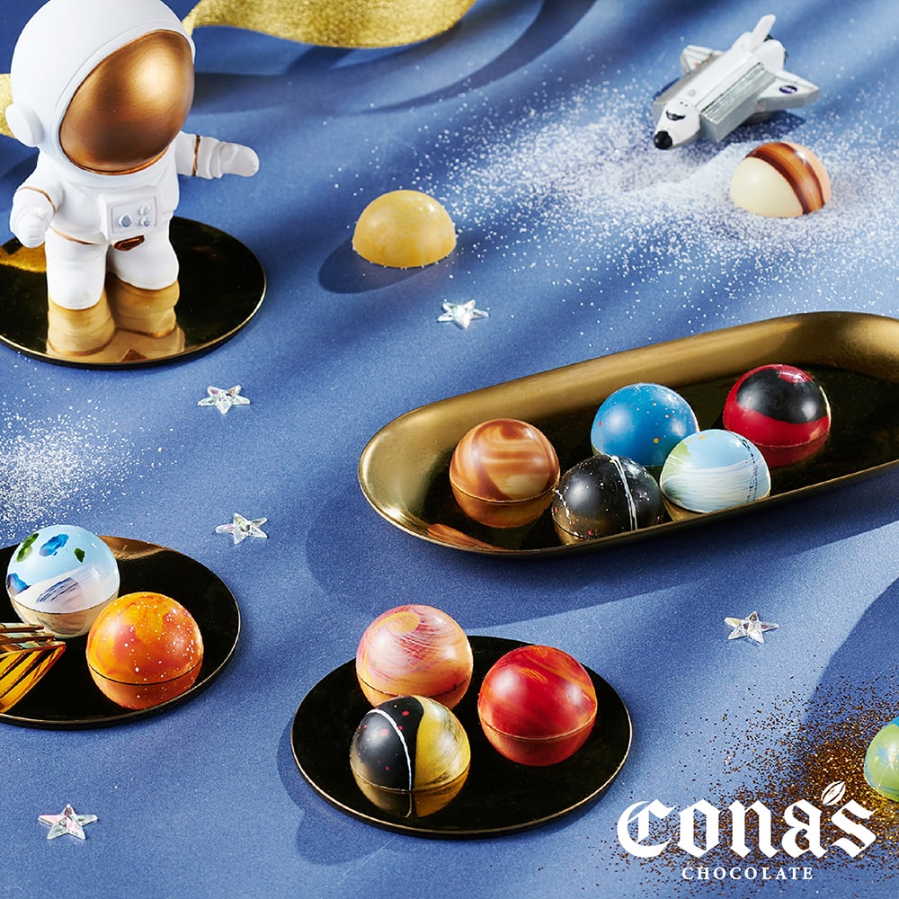 🌎 手工單品星座巧克力禮盒 (6入隨機/盒) 含餡 附贈提袋_4
