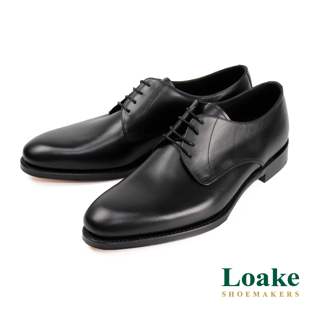 【Loake】簡約質感商務德比鞋 黑色(LK2585-BL)