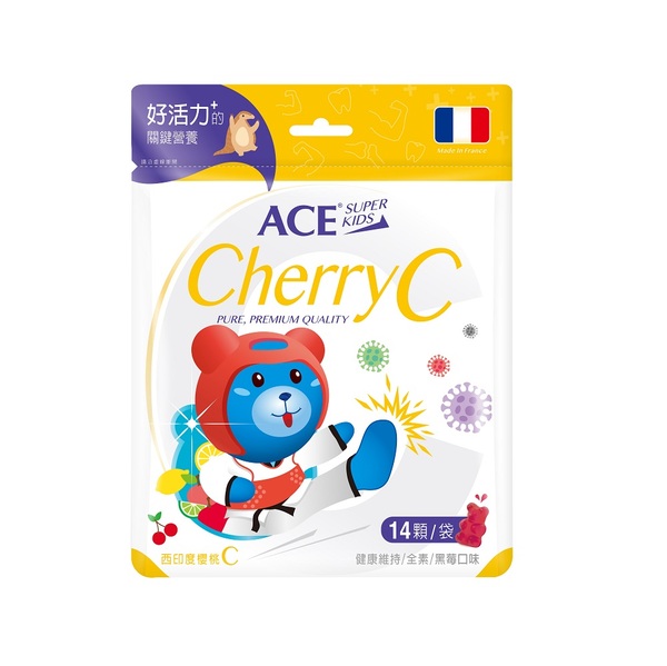 【ACE】 SUPER KIDS 機能Q 西印度櫻桃C 14顆/袋_0