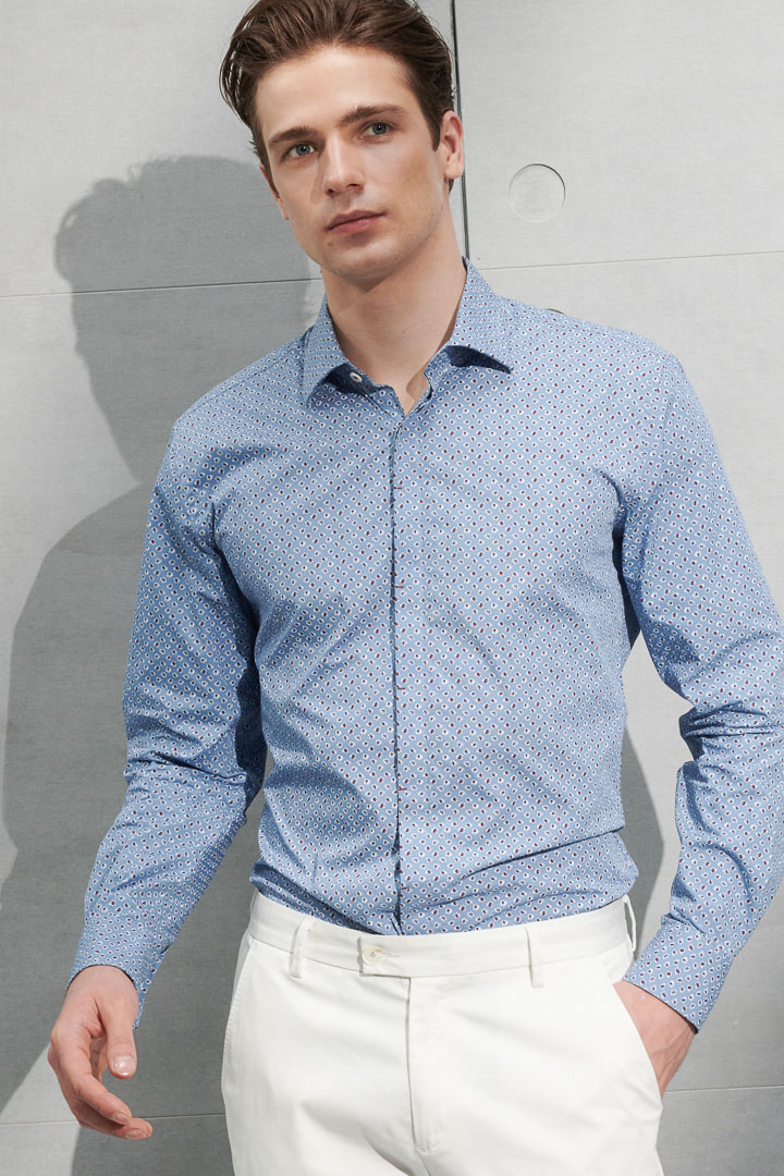 SST&C #Comfortable Cotton  Rose Print Standard Shirt | 0312205001  (Outlet)_0