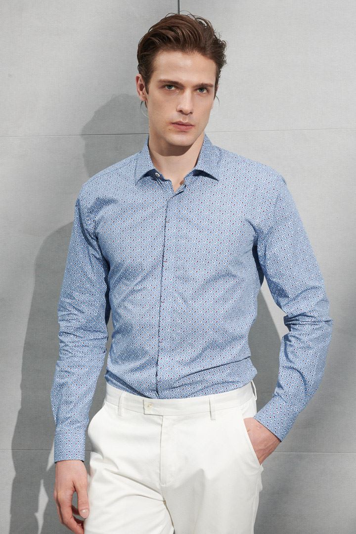 SST&C #Comfortable Cotton  Rose Print Standard Shirt | 0312205001  (Outlet)_2