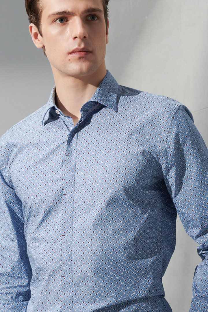 SST&C #Comfortable Cotton  Rose Print Standard Shirt | 0312205001  (Outlet)_4