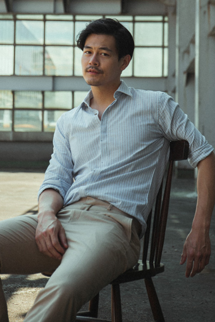 SST&C #Comfortable Cotton  Striped Pattern Linen-Like Standard Shirt | 0312205003  (Outlet)_0