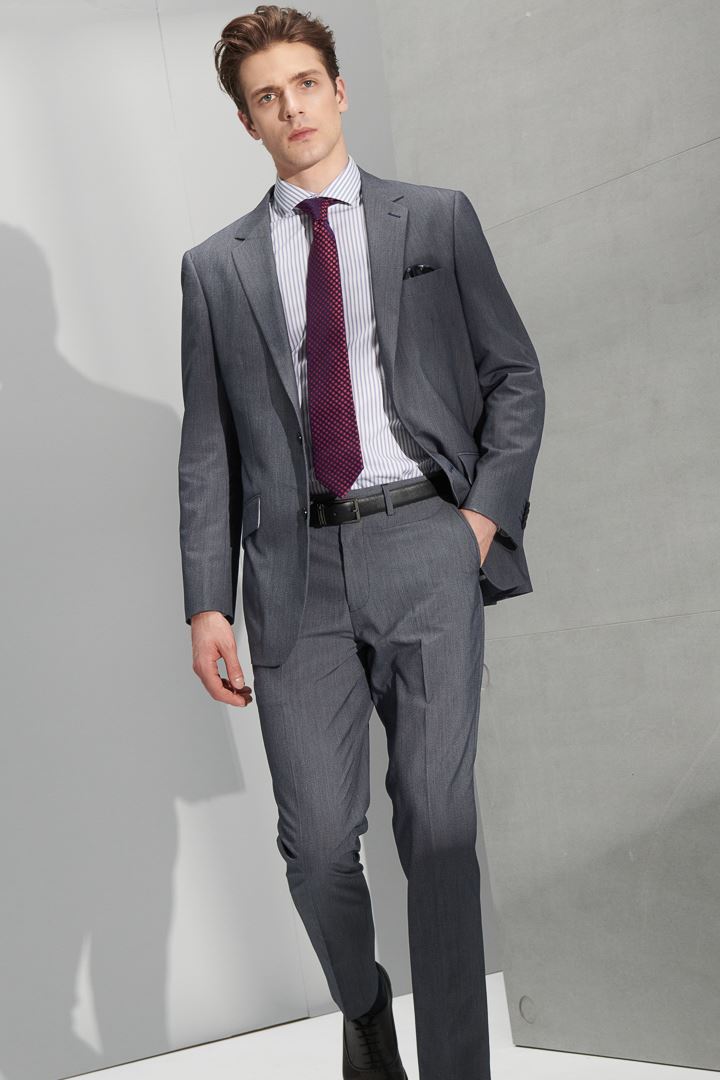 SST&C Light Gray Houndstooth Classic Suit Jacket | 0112205003  (Outlet)_2