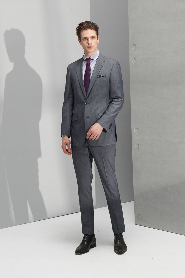 SST&C Light Gray Houndstooth Classic Suit Jacket | 0112205003  (Outlet)_3