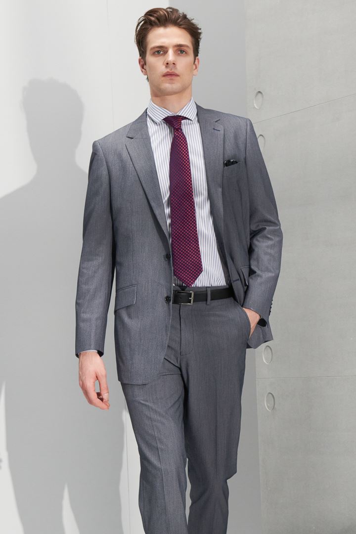SST&C Light Gray Houndstooth Classic Suit Jacket | 0112205003  (Outlet)_5