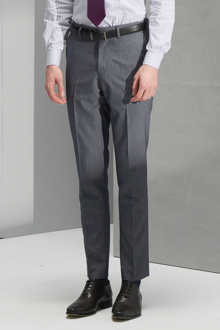 SST&C Light Gray Houndstooth Classic Suit Trousers | 0212205003  (Outlet)_1