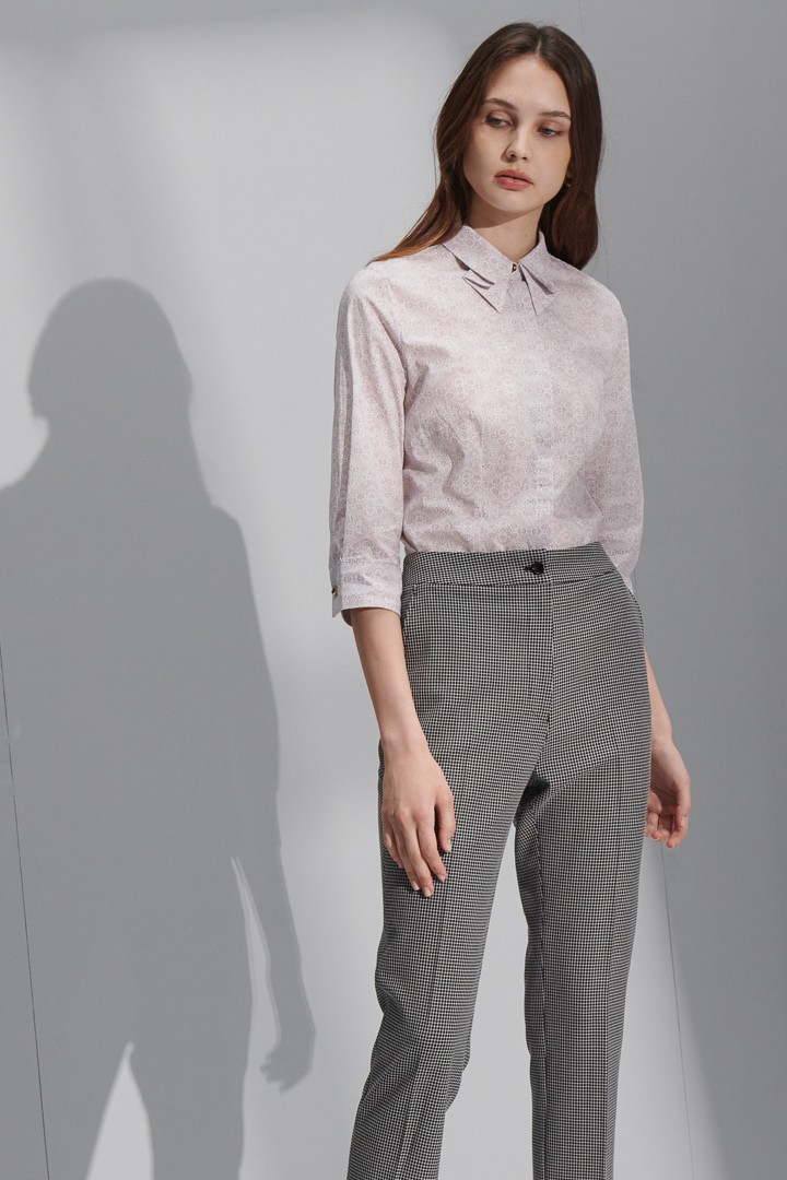 SST&C Women'S Totem Print Double Collar Shirt | 7562205008  (Outlet)_2