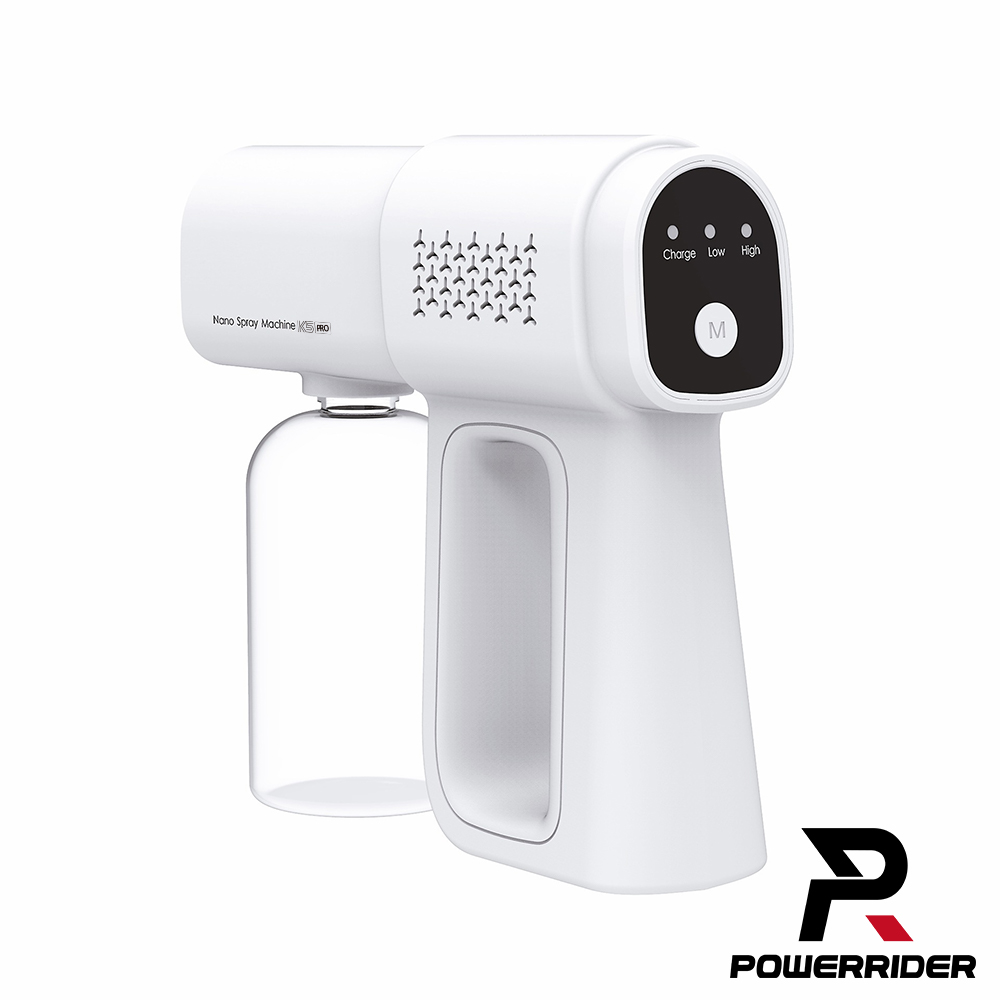 【PowerRider】K5 PRO 手持奈米藍光噴霧 (消毒槍/升級充電式手提霧化機/消毒槍)_1