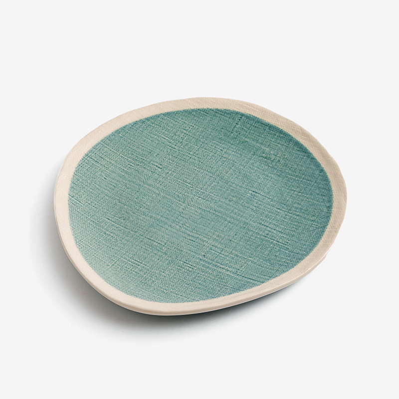 Ice Crack 23cm Ceramic Plate_0