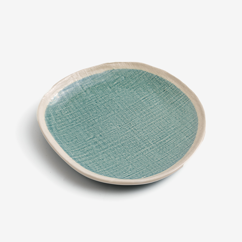 Ice Crack 23cm Ceramic Plate_0