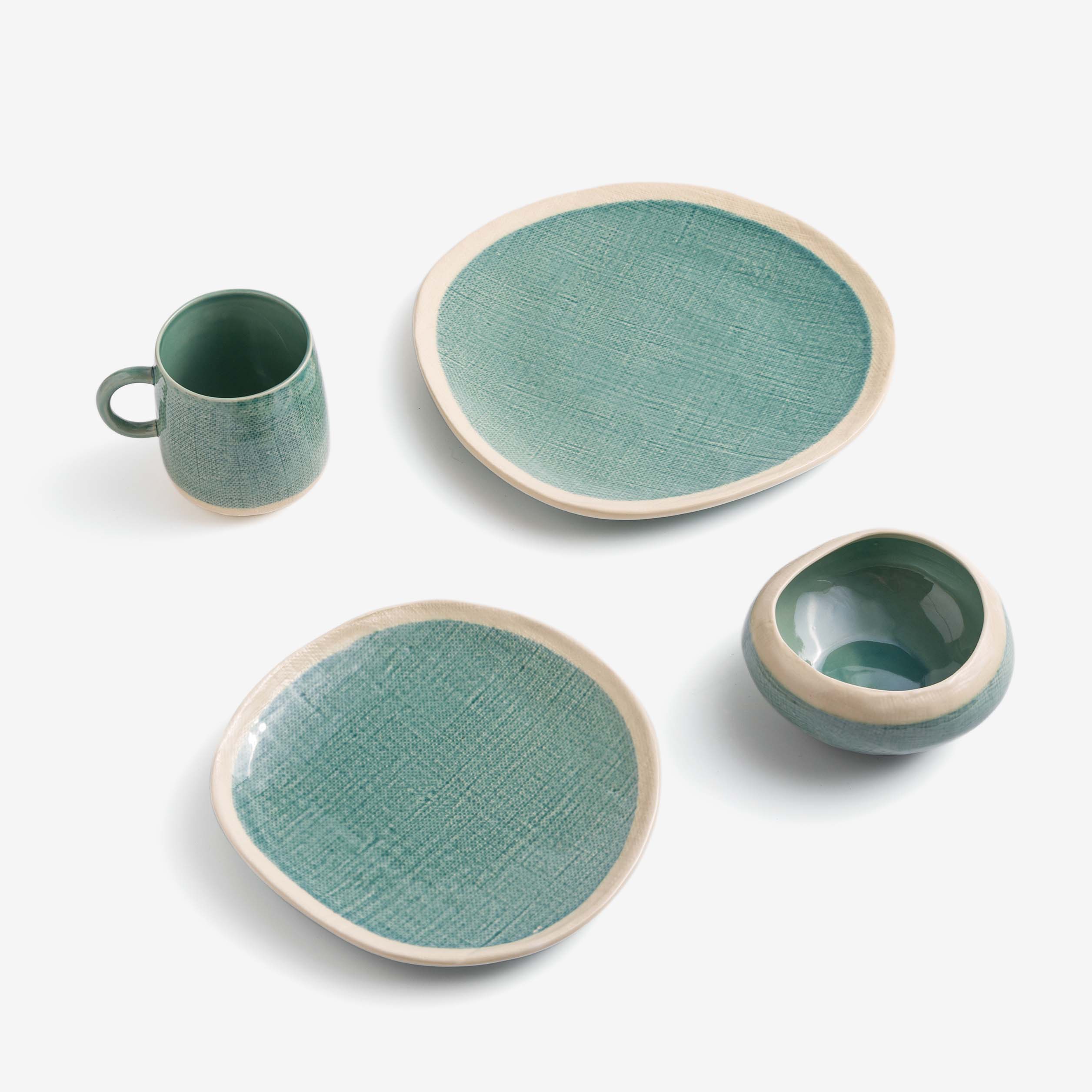 Ice Crack 23cm Ceramic Plate_3