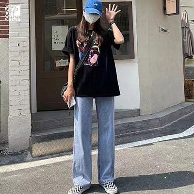 就靠這件寬褲 牛仔長褲_0
