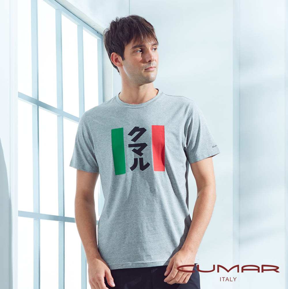 CUMAR 男裝短袖印花圓領t-shirt/228293