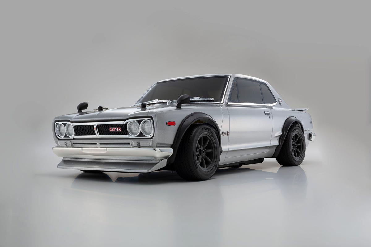 【原訂價11300】34425T1 1/10 EP FAZER MK2 FZ02 NISSAN SKYLINE 2000GT-R(KPGC10) Tuned Ver. Silver 全套組_2