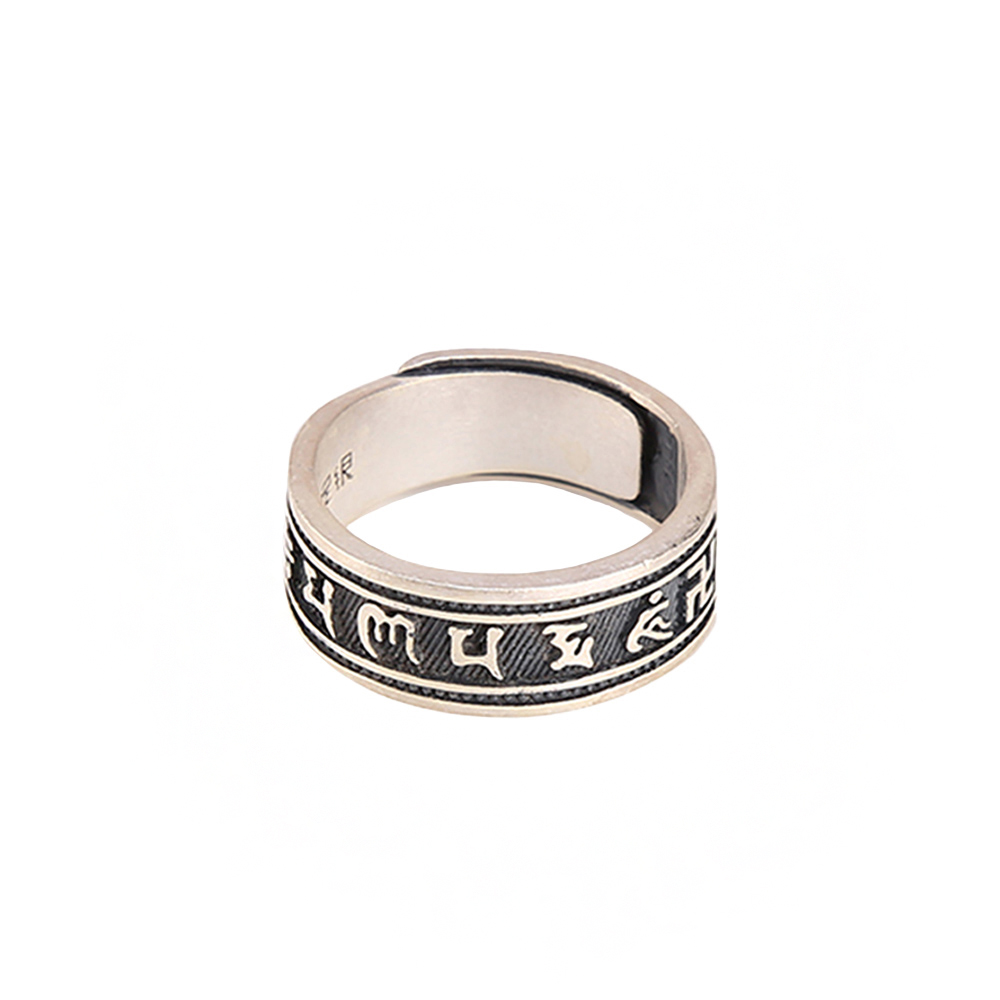 護佑六字真言純銀戒（限海外直購）Ring_1