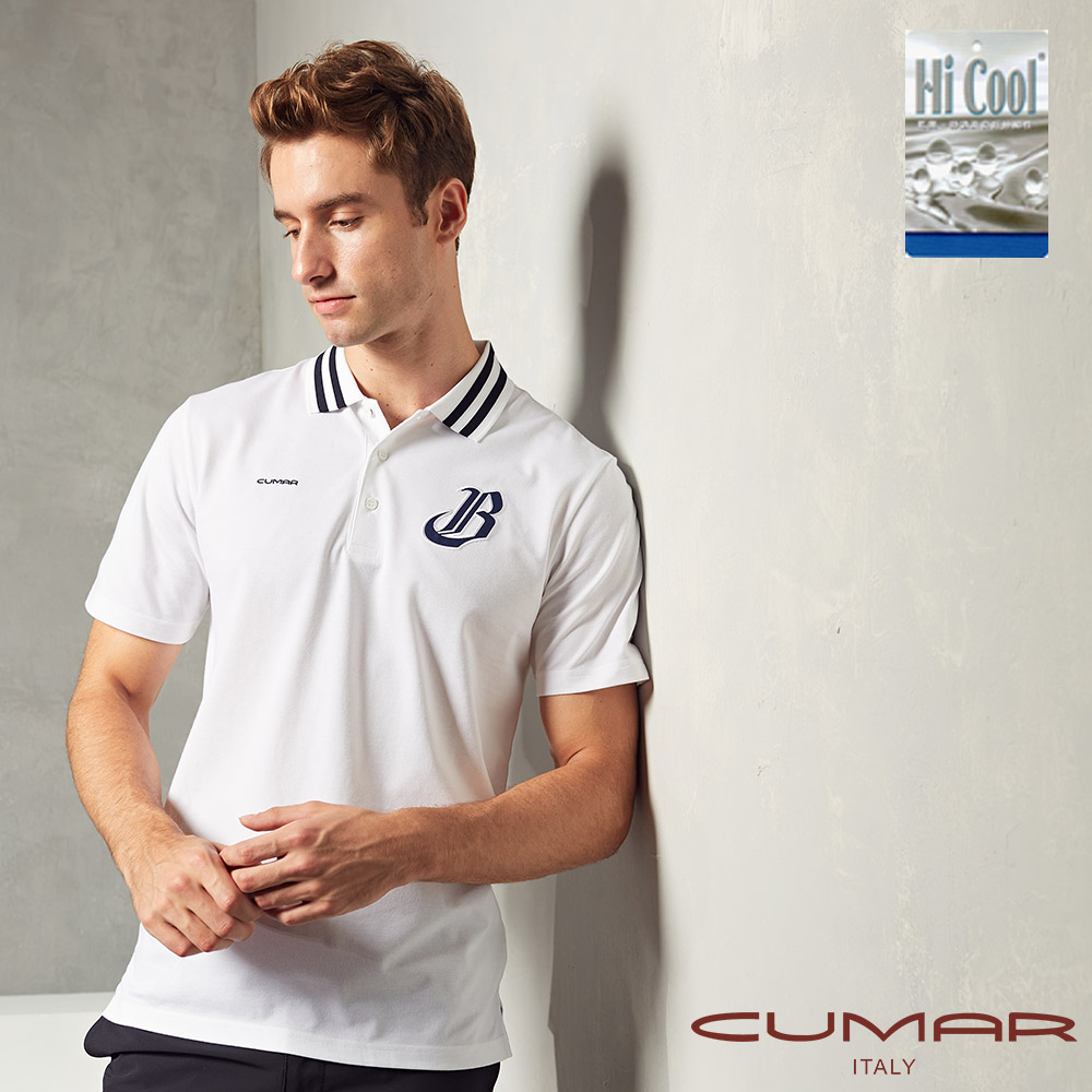 【CUMAR x 中信兄弟】聯名機能性吸濕排汗短袖Polo衫(Hi Cool)/228273【多尺寸段】