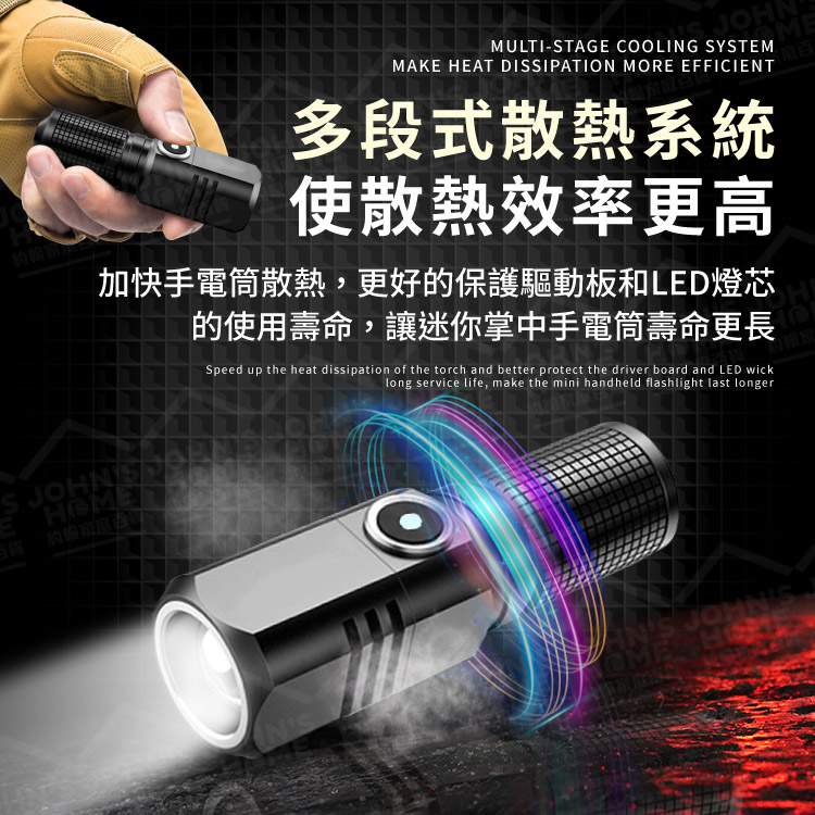 迷你掌中手電筒 便攜迷你 探照燈 LED燈 露營燈 應急照明燈 強光手電筒 防水手電筒【BE0522】《約翰家庭百貨_6