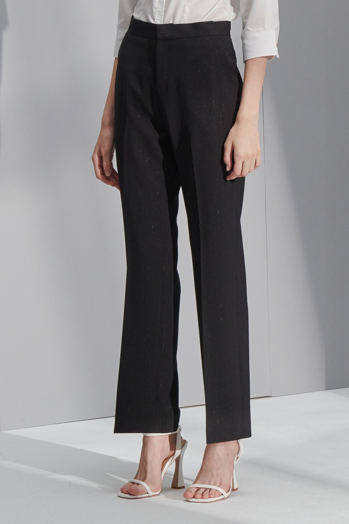 SST&C Women'S Black Straight Suit Trousers | 7262206001  (Outlet)_0