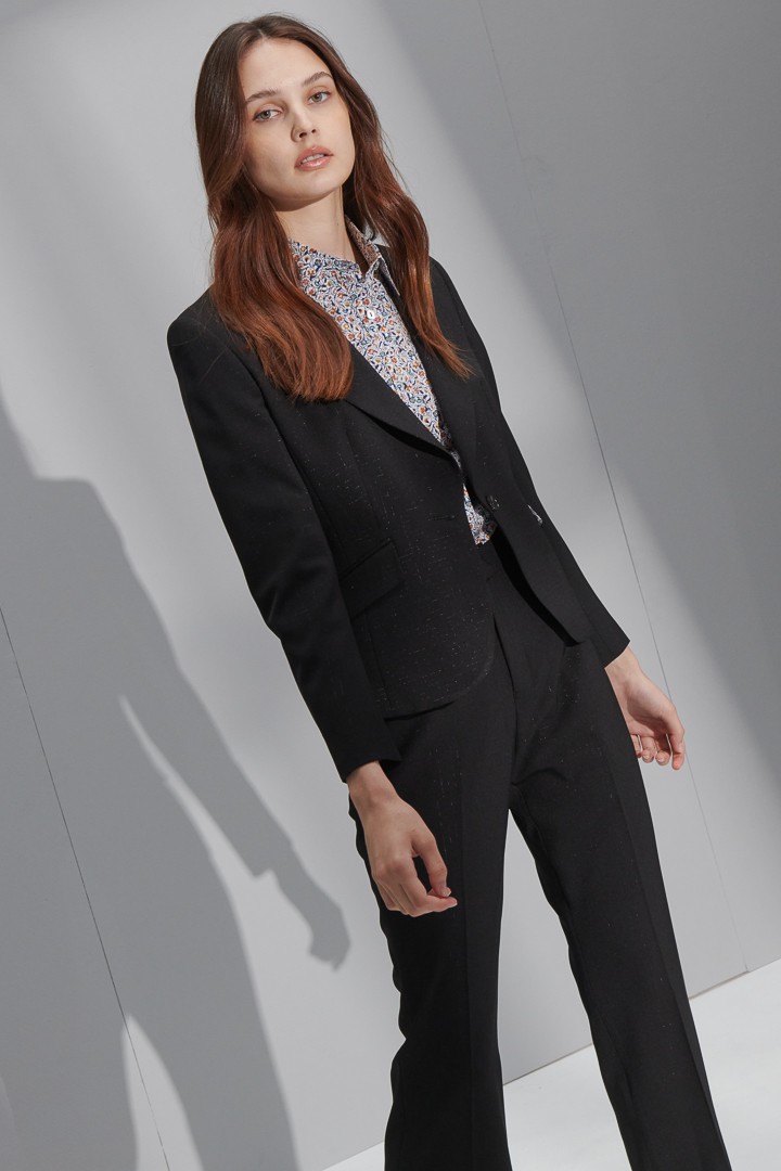 SST&C Women'S Black Straight Suit Trousers | 7262206001  (Outlet)_8