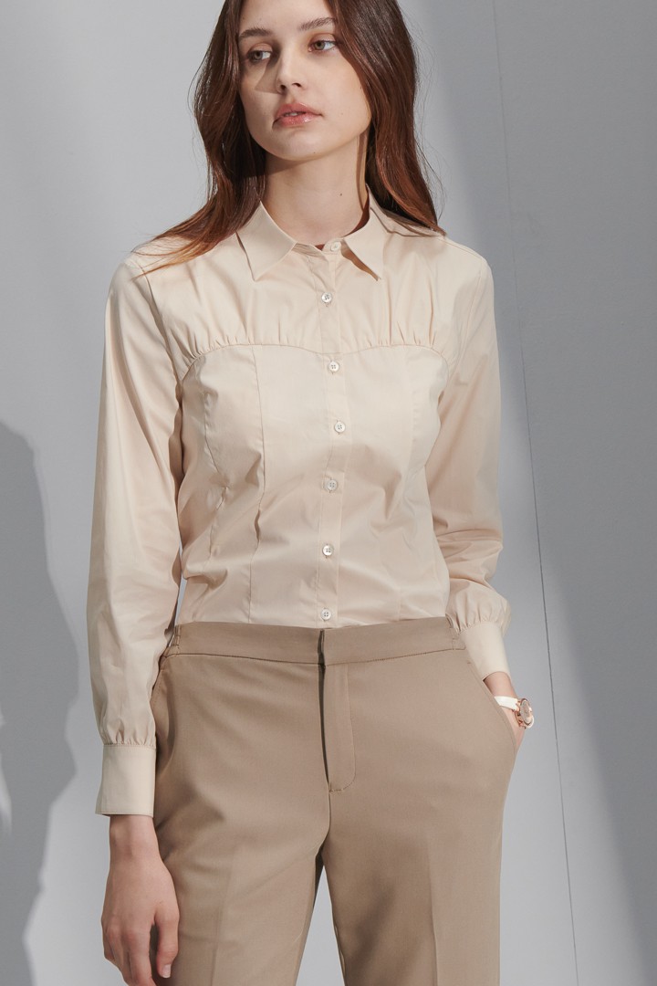 SST&C Women'S Khaki Straight Suit Trousers | 7262206002  (Outlet)_8