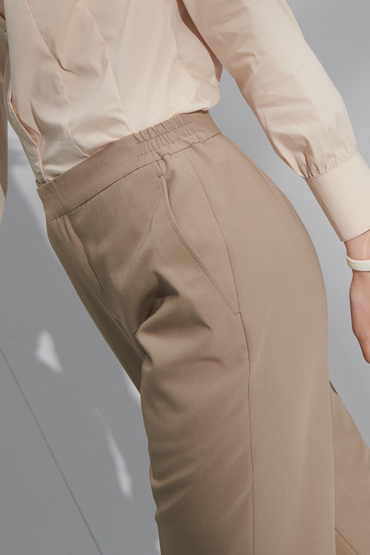 SST&C Women'S Khaki Straight Suit Trousers | 7262206002  (Outlet)_9