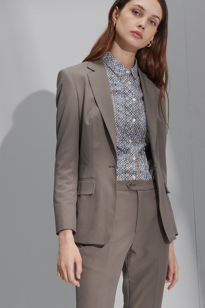 SST&C Women'S Brown Gray Small Straight Suit Trousers | 7262206005  (Outlet)_6