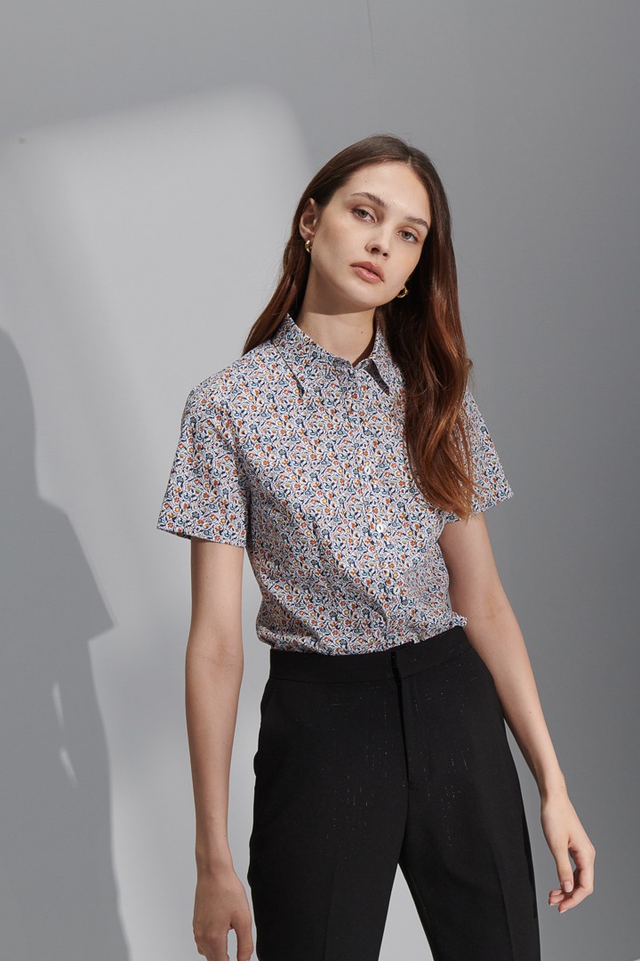 SST&C Women'S Floral Print Short Sleeve Shirt | 7562206002  (Outlet)_1