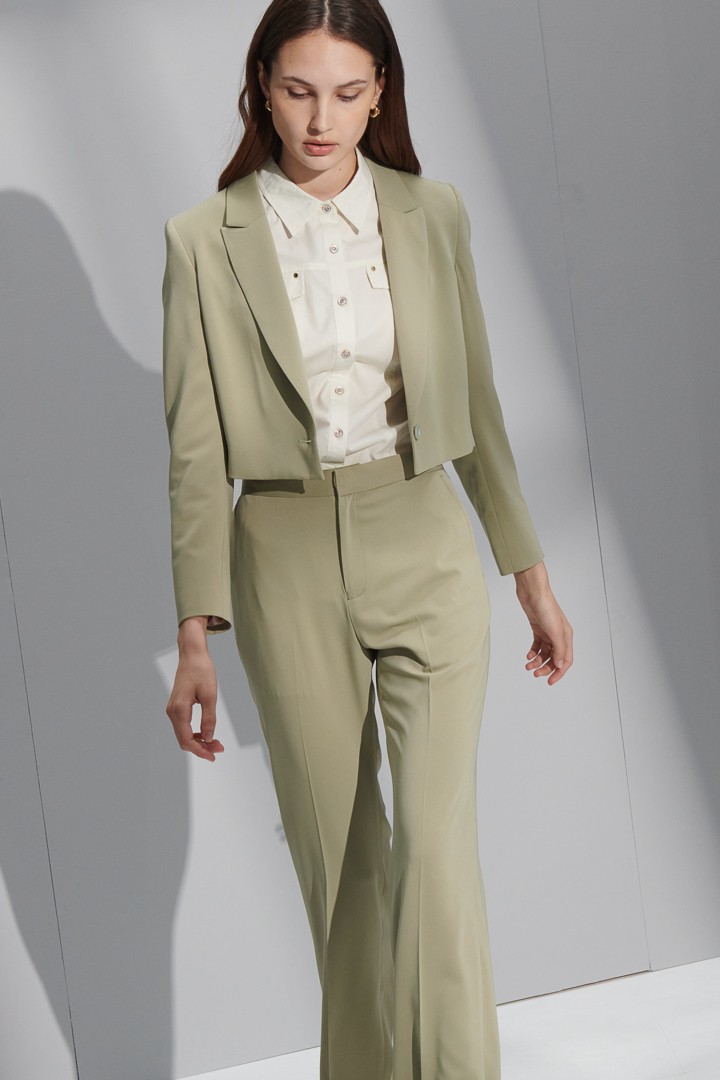 SST&C Women'S Cream Quarter Sleeve Shirt | 7562206006  (Outlet)_5
