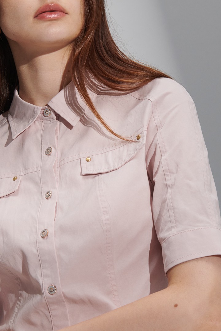 SST&C Women'S Sakura Pink Quarter Sleeve Shirt | 7562206007  (Outlet)_6