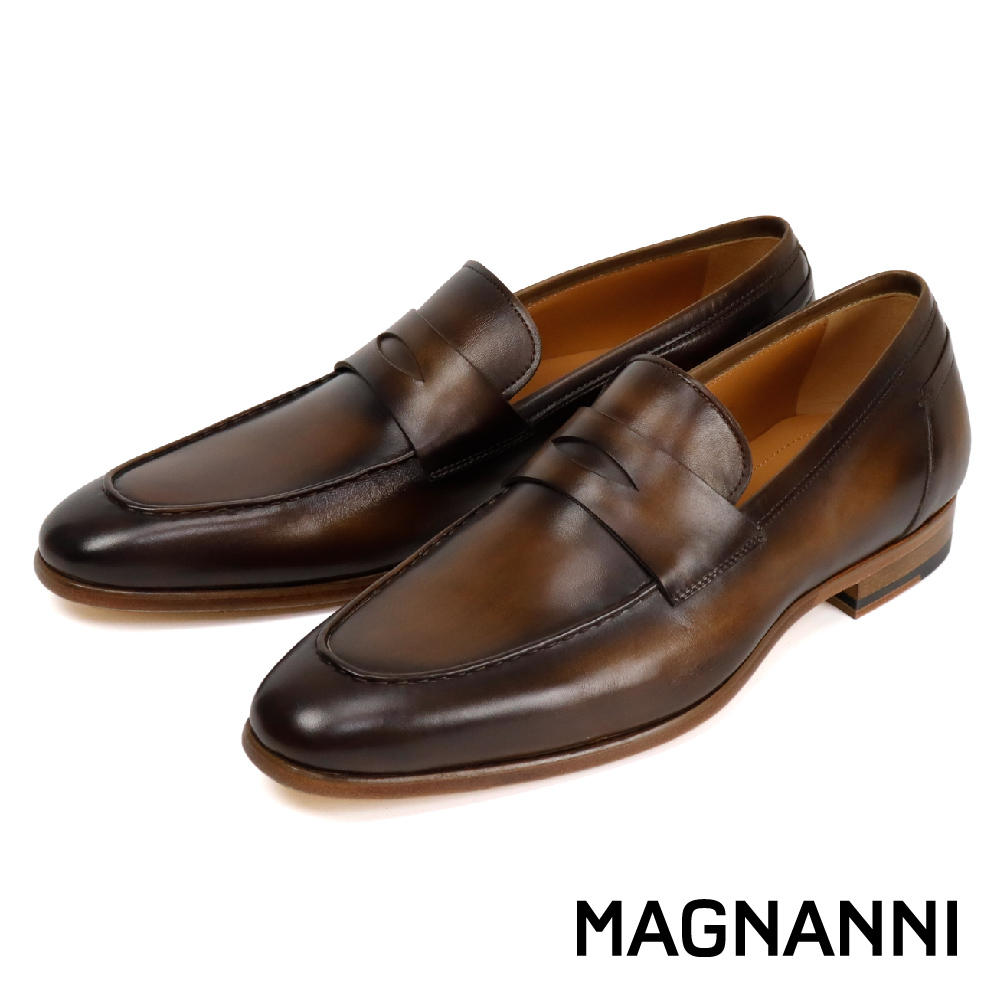 【MAGNANNI】西班牙手工便士樂福鞋 暗銅色(23764-TOR)