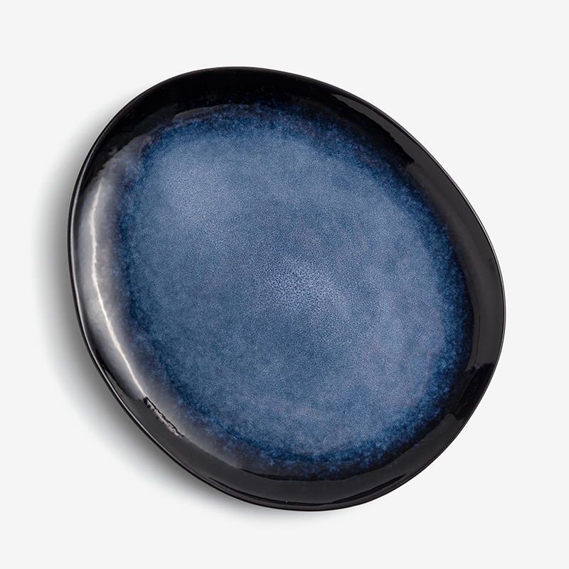 Ice Crack 23cm Ceramic Plate_1