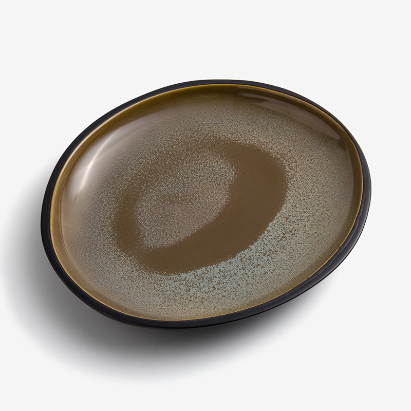 Ice Crack 23cm Ceramic Plate_0