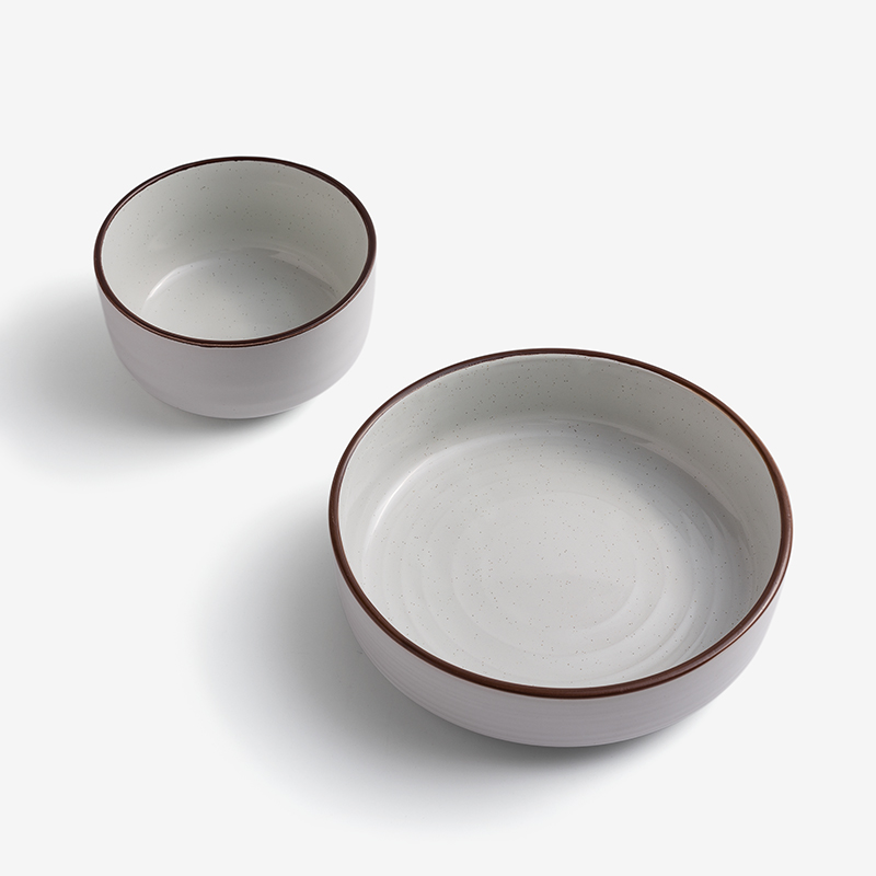 Ice Crack 23cm Ceramic Plate_4