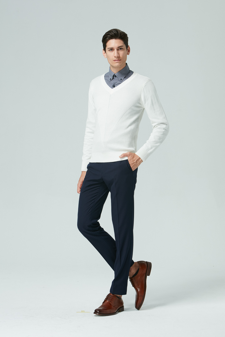 SST&C Navy Slim Fit Suit Trousers | 0251809005  (Outlet)_2