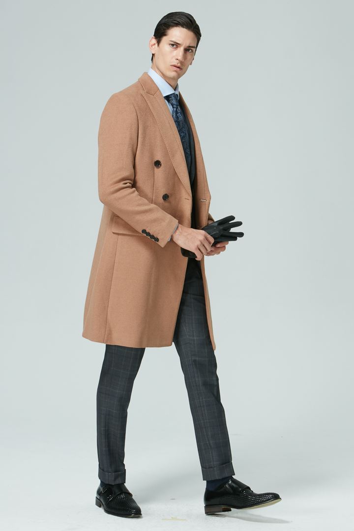 SST&C Dark Gray Welsh Check Pattern Slim Fit Suit Trousers | 0261809007  (Outlet)_4