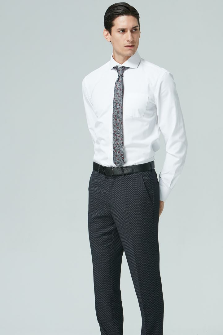 SST&C Geometric Navy Tailor Suit Trousers | 0261809010  (Outlet)_1