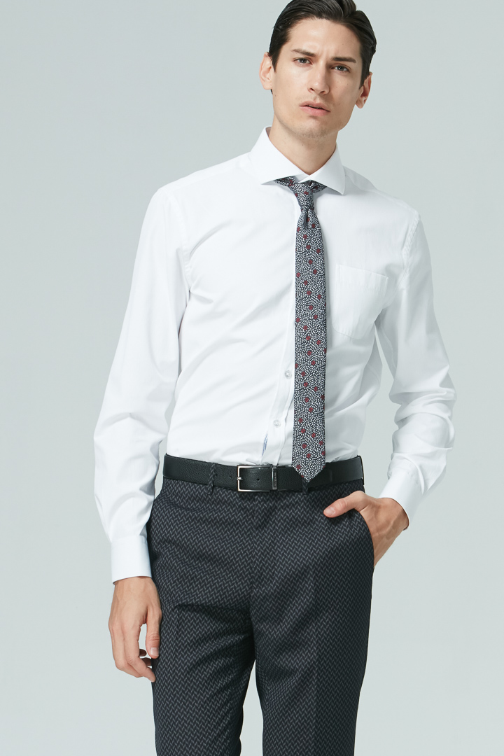 SST&C Geometric Navy Tailor Suit Trousers | 0261809010  (Outlet)_2