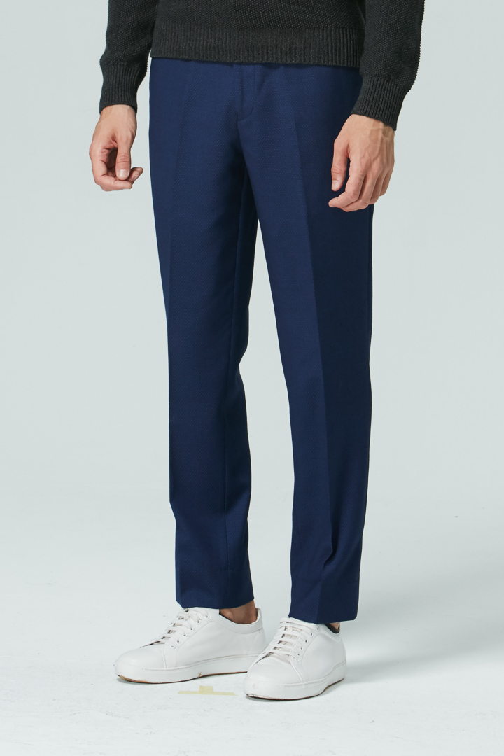 SST&C Navy Slim Fit Suit Trousers | 0251810009  (Outlet)_0