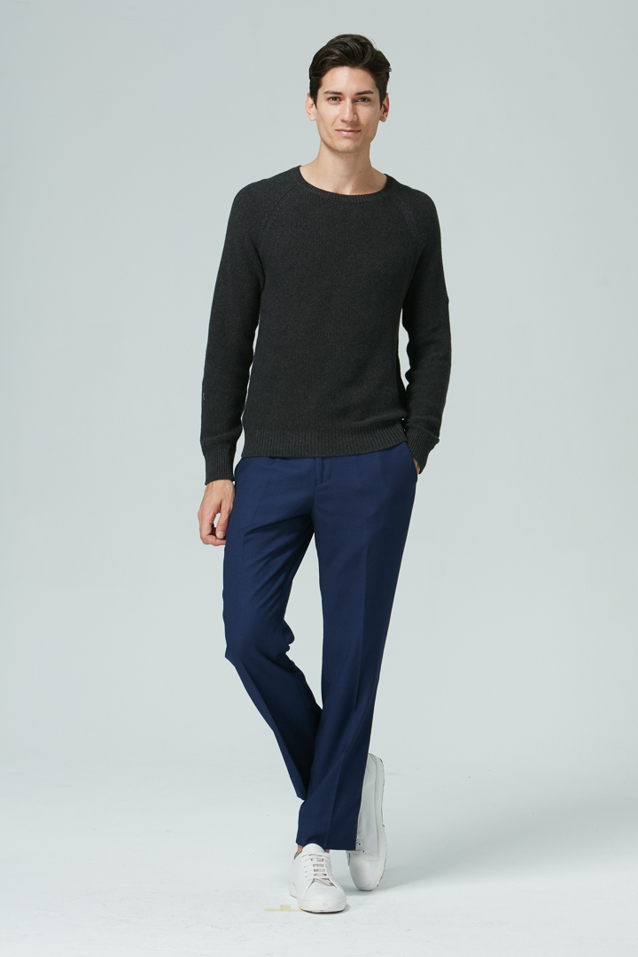 SST&C Navy Slim Fit Suit Trousers | 0251810009  (Outlet)_2