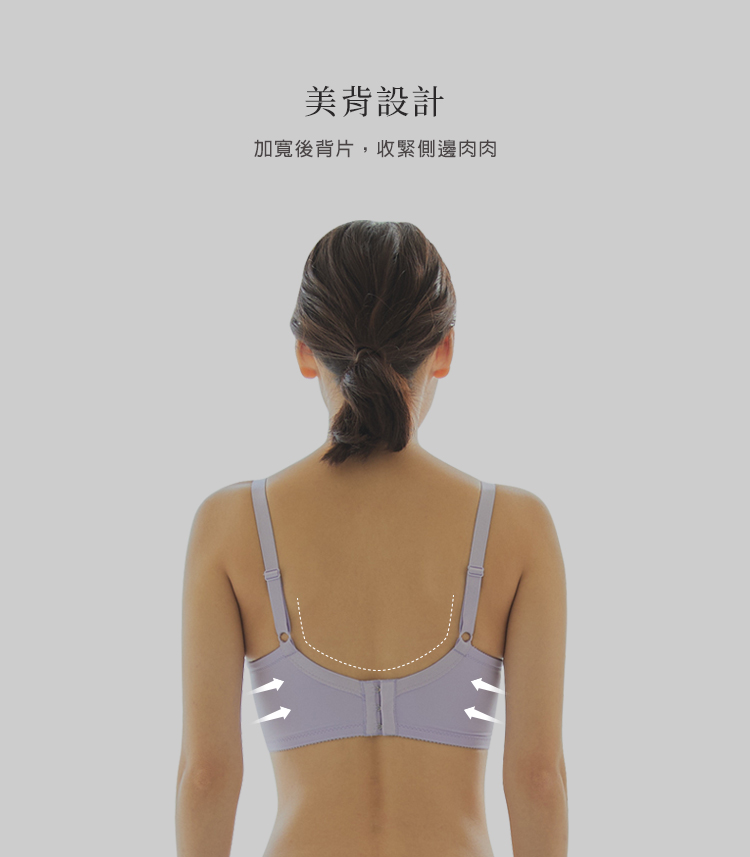 Lilac紫丁香上托杯深V涼感W型軟鋼圈內衣BC罩杯-黑VC維娜382106_5